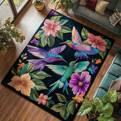 Hummingbird Flower CW1808023CL Area Rug
