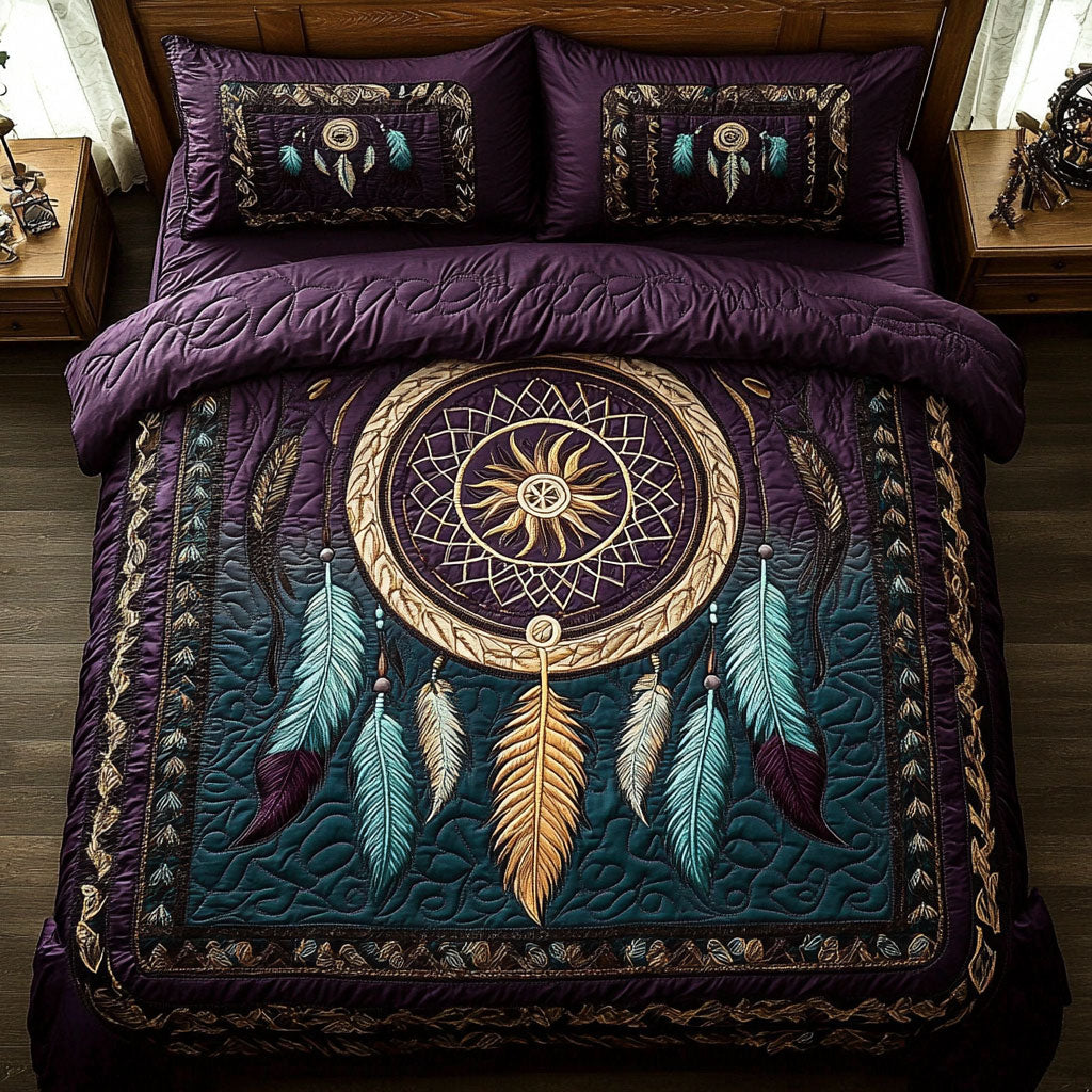 Midnight Feather Dreamcatcher WY0503052CL Duvet Cover Set