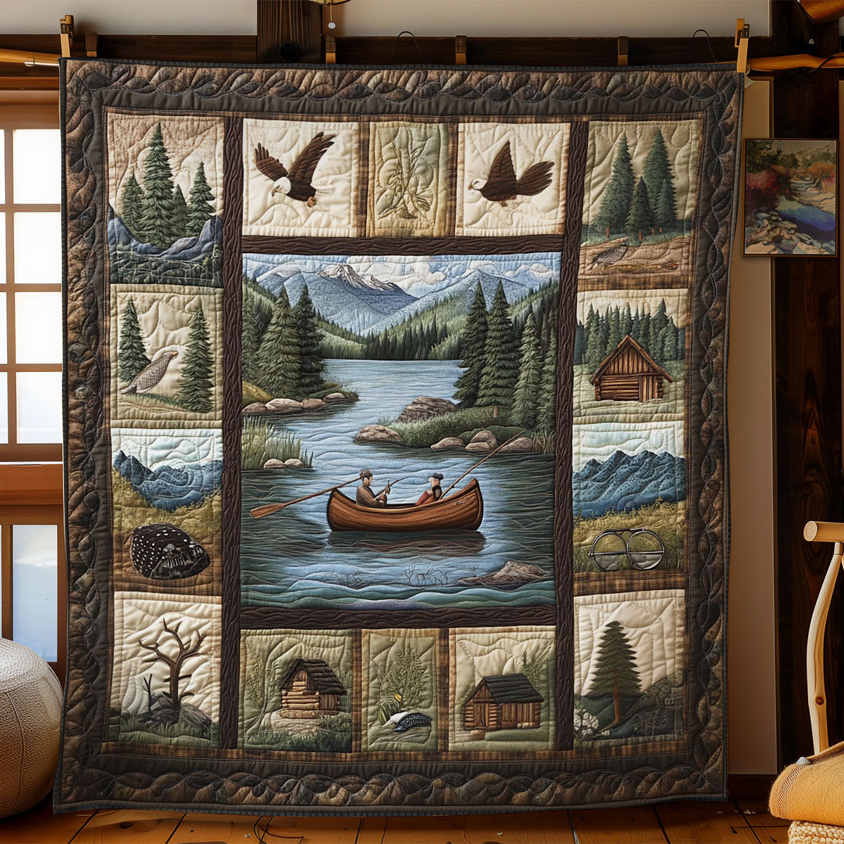 Fishing Trip WY1703103CL Quilt