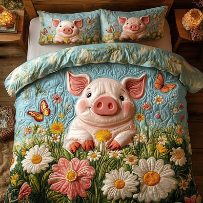Pig In Farm WY2104044CL Duvet Cover Set