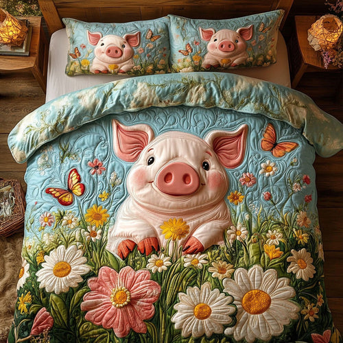 Pig In Farm WY2104044CL Duvet Cover Set