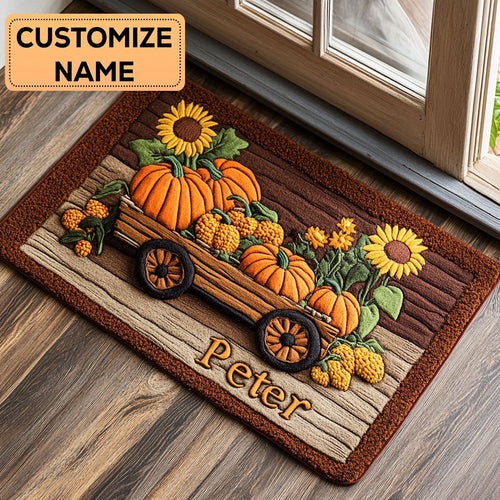 Rustic Wagon CP2808095CL Personalized Doormat