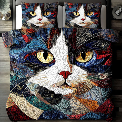 Abstract Cat WU0403092CL Duvet Cover Set