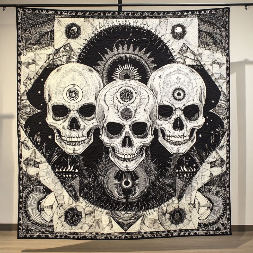 Abstract Skull WU0401027CL Quilt