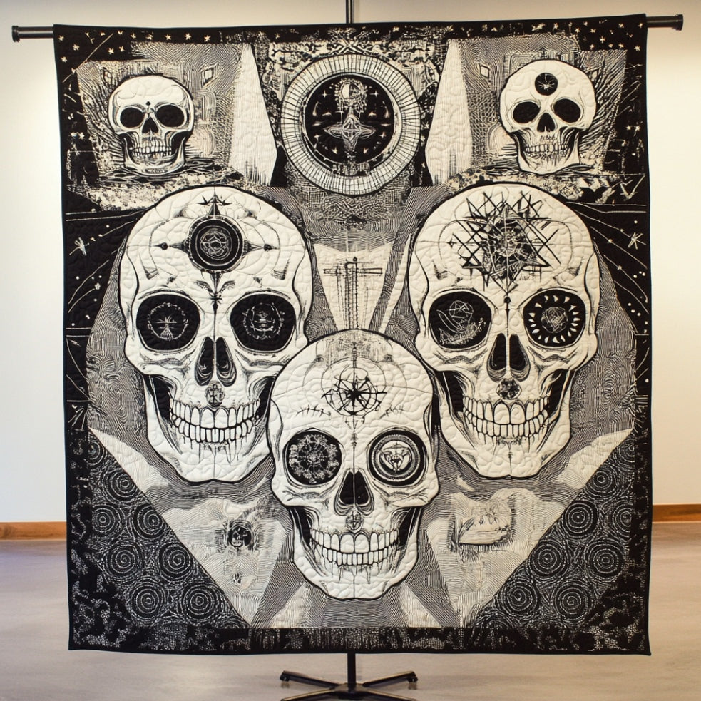 Abstract Skull WU0401030CL Quilt