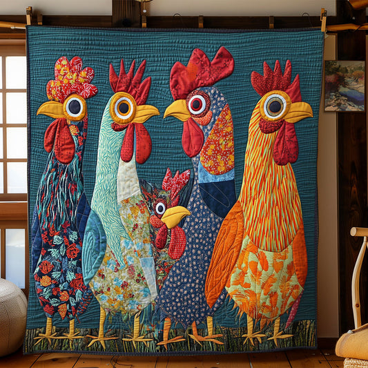 Cartoon Rooster WY1303018CL Quilt