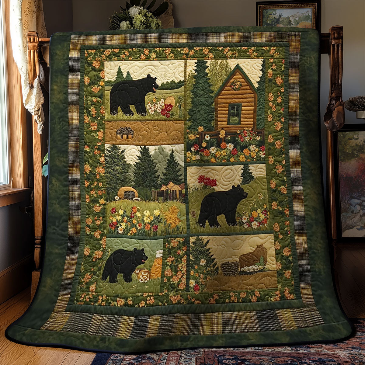 Woodland Bears WY1803031CL Quilt