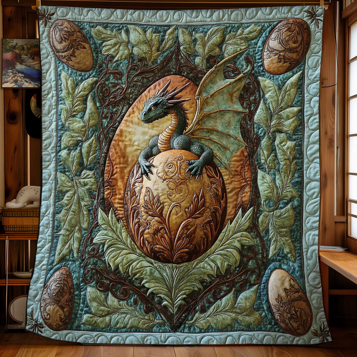 Dragon Egg Awakening WY0306085CL Quilt