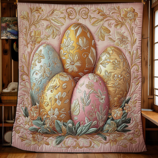 Floral Egg WY1003014CL Quilt