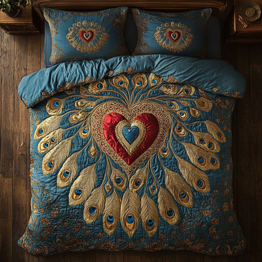 Peacock Embrace WY0703068CL Duvet Cover Set