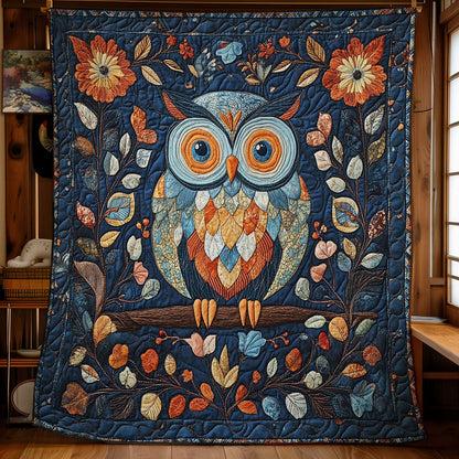 Colorful Owl In Night WY1002036CL Quilt