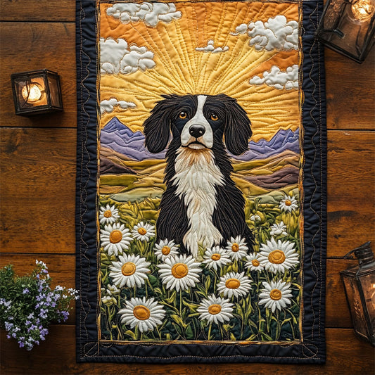 Sunshine Meadow Dog WY0907051CL Quilted Table Runner