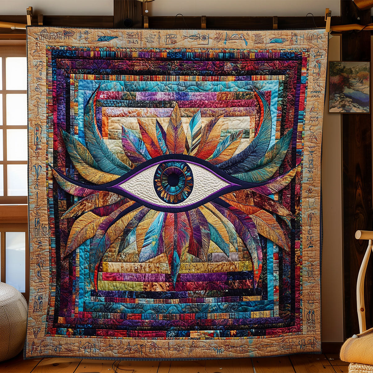Eye Of Horus WY1002062CL Quilt