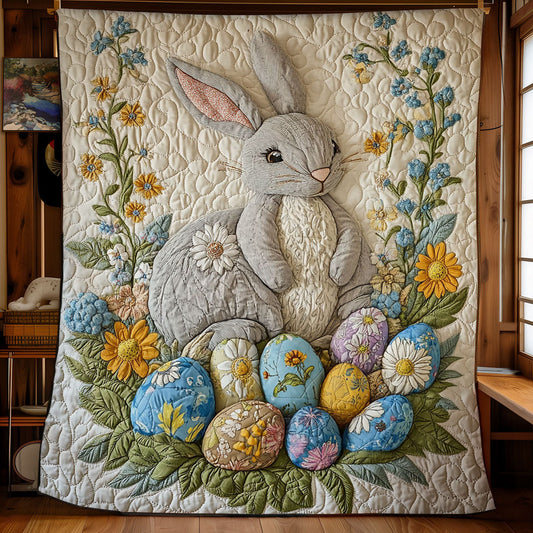 Rabbit And Easter Egg WY0402041CL Quilt