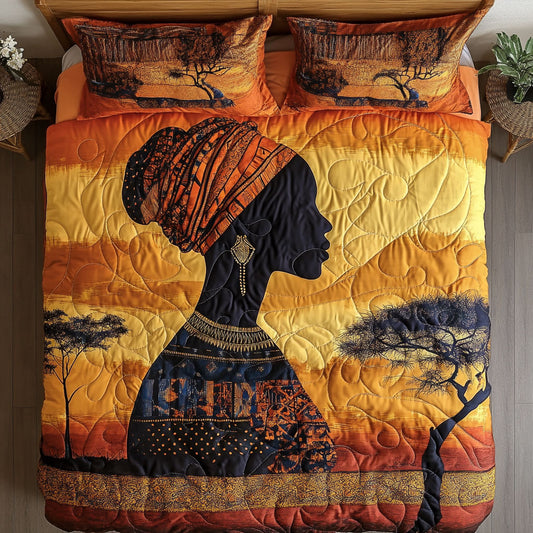 African Elegant Figure WU0403070CL Duvet Cover Set