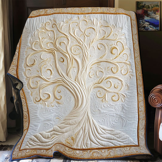 Gold Tree Of Life WY1002083CL Quilt