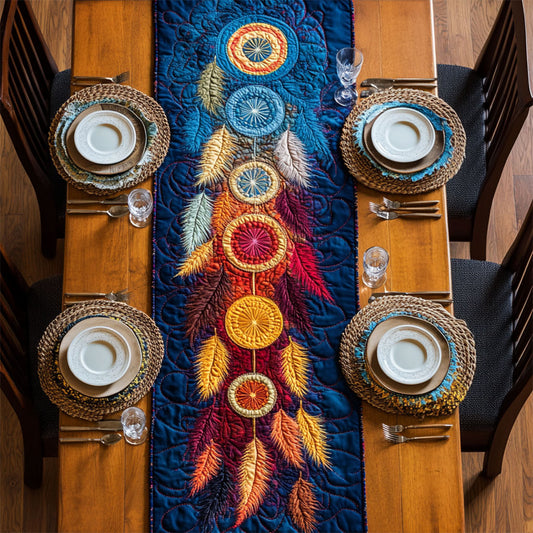 Bohemian Dreamcatcher WY0705032CL Quilted Table Runner