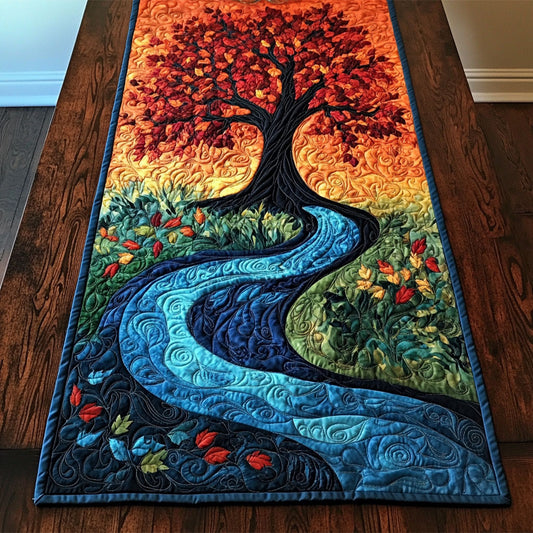 Tree CM2005028CL Quilted Table Runner