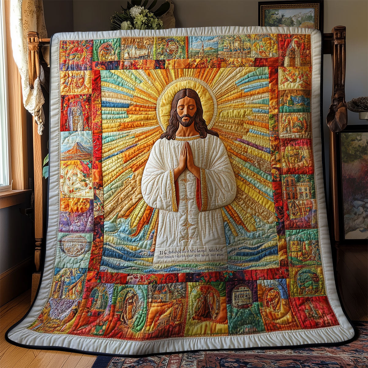 Sun Ray Of Jesus WY1303082CL Quilt