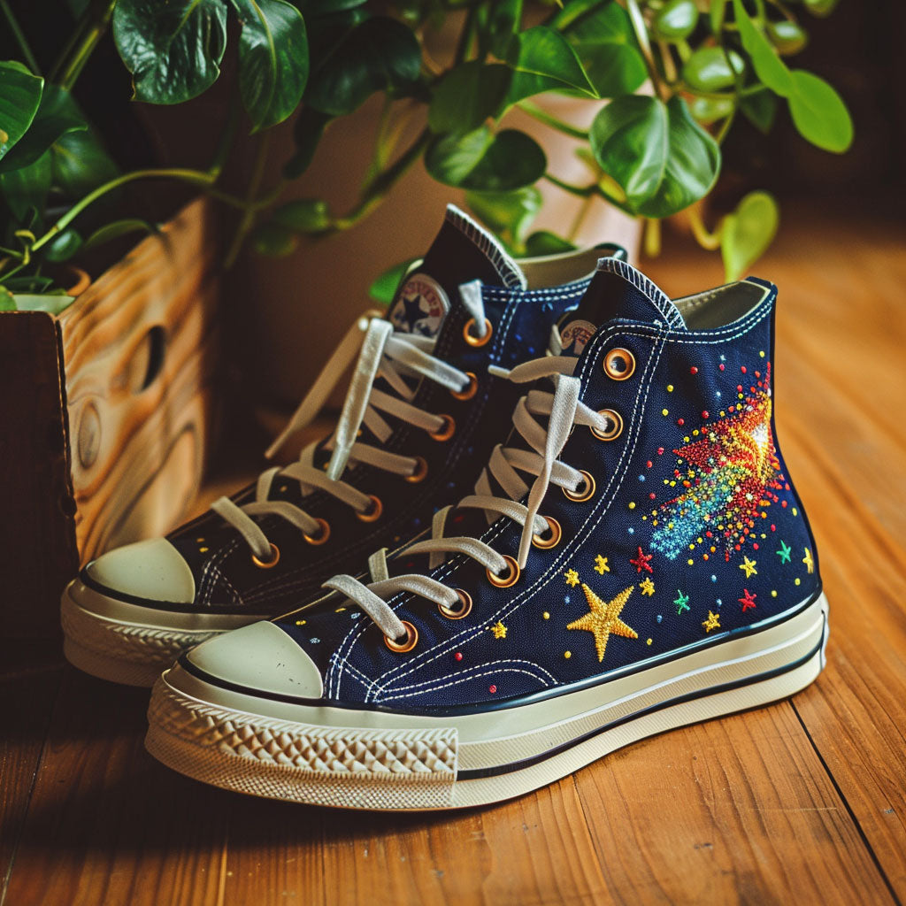 Galactic Burst WJ2908002CL Canvas High-Tops
