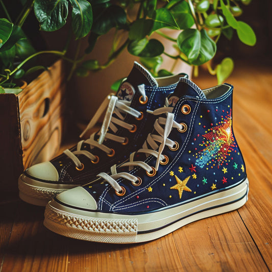 Galactic Burst WJ2908002CL Canvas High-Tops