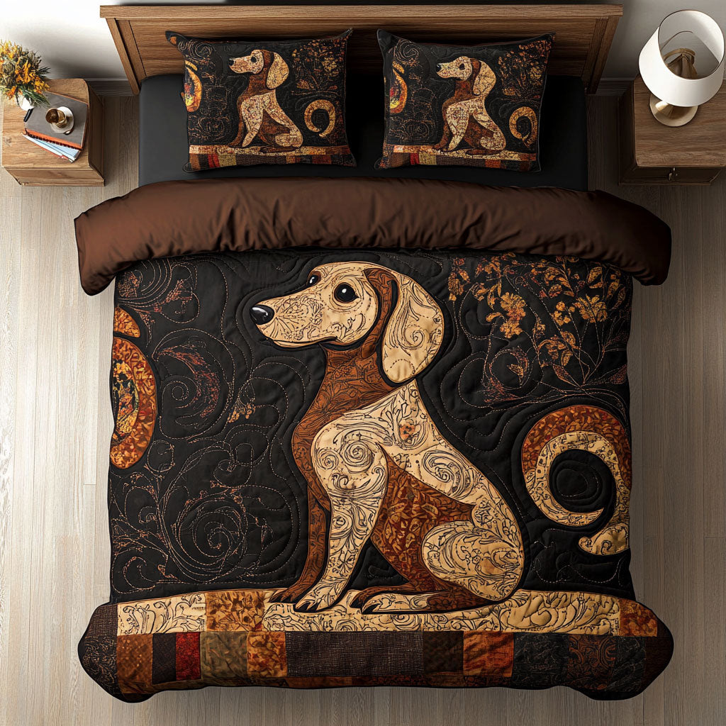 Rustic Dachshund WY0703071CL Duvet Cover Set