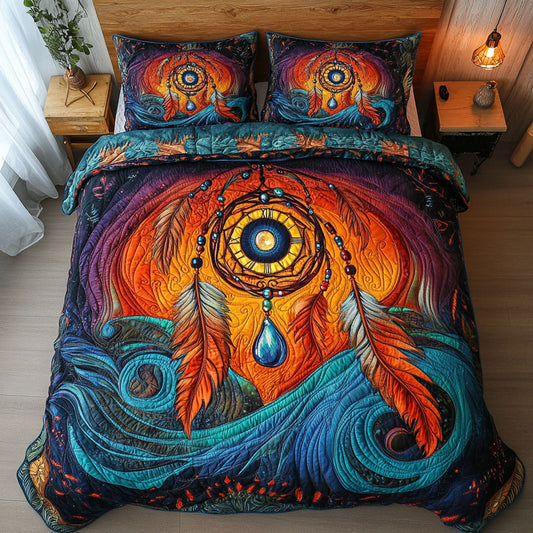 Dreamcatcher In Sunset WY2006066CL Duvet Cover Set