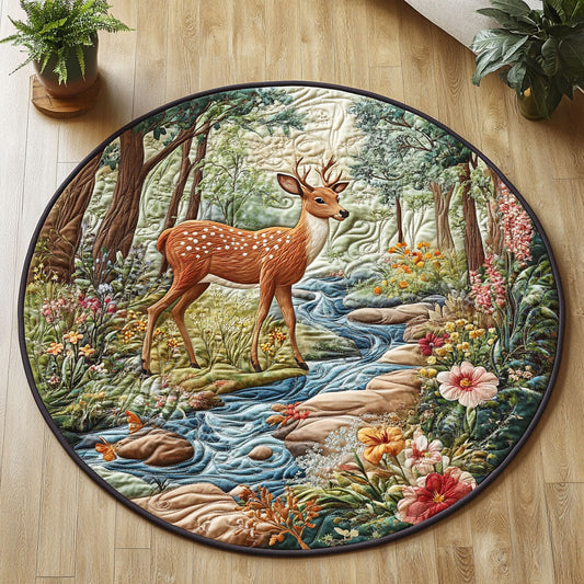 Little Forest CM2204032CL Quilted Round Mat
