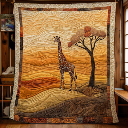 Giraffe In Golden Dunes WY1203055CL Quilt