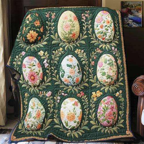 Verdant Bloom Easter Egg WY1103057CL Quilt