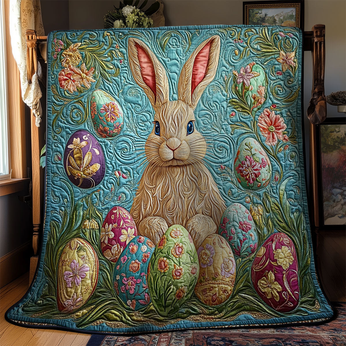 Mystic Easter Bunny WY1303028CL Quilt