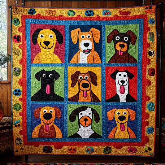 Happy Hounds WY1407083CL Quilt