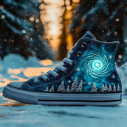 Frozen Horizon WJ2009025CL Canvas High-Tops