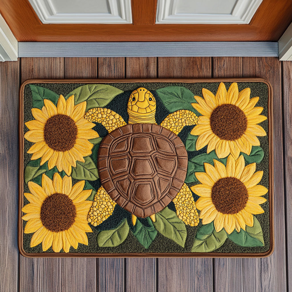 Turtle Sunflower CW0609051CL Doormat