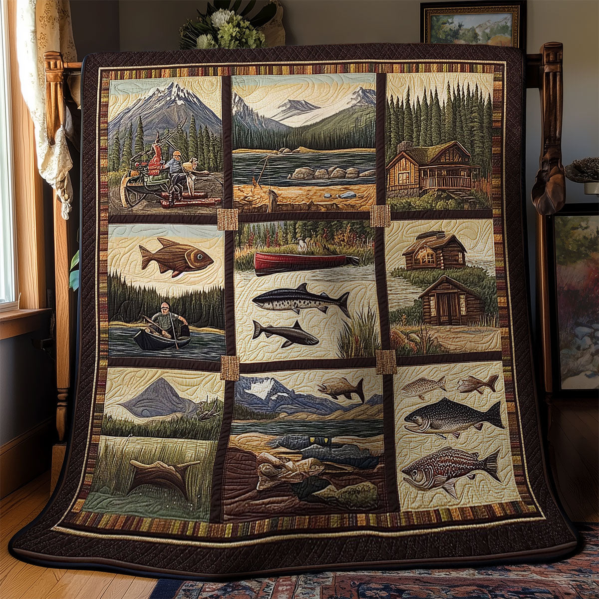 Fishing Spot WY1803037CL Quilt