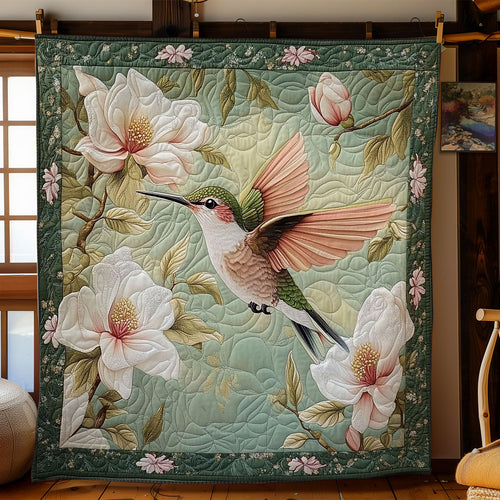 Hummingbird In Magnolia Garden WY1903008CL Quilt