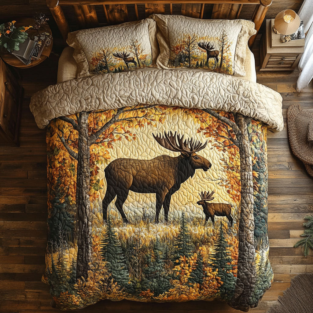 Woodland Moose WY1703021CL Duvet Cover Set