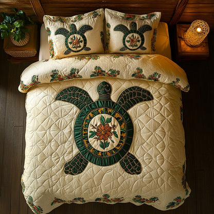 Floral Moss Turtle WY2605007CL Duvet Cover Set