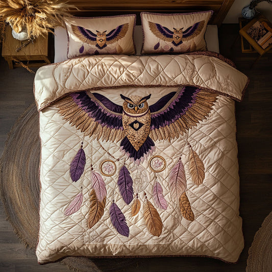 Dreamy Dreamcatcher Owl WY2006068CL Duvet Cover Set