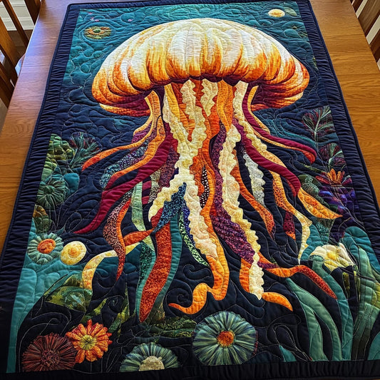 Colorful Sea Octopus WY2801003CL Quilted Table Runner