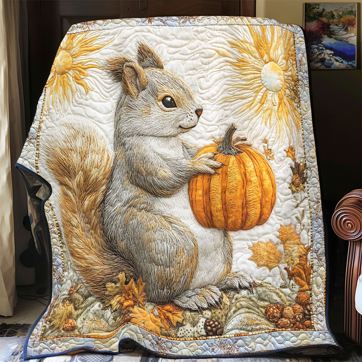 Squirrel Bounty WY1403040CL Quilt