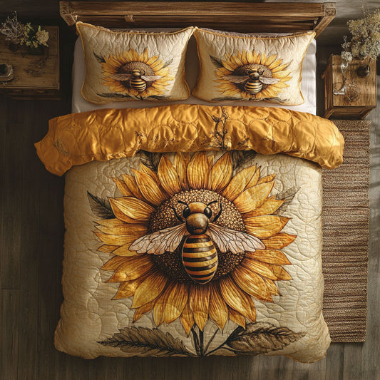 Bee And Sunflower WU1802017CL Duvet Cover Set