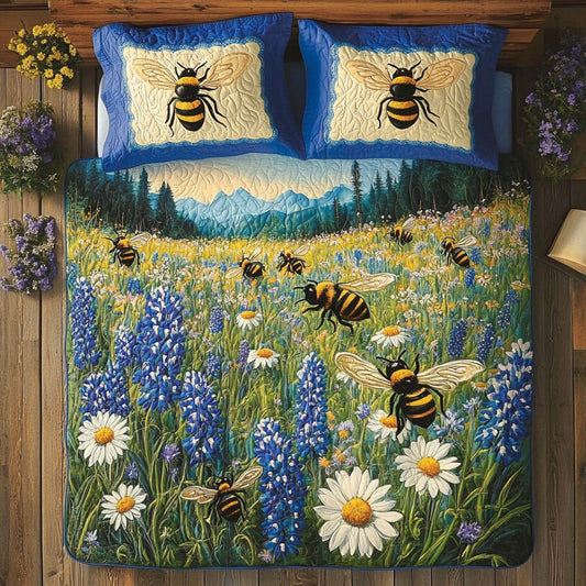 Bee Dancing Among Petals WU1103029CL Duvet Cover Set