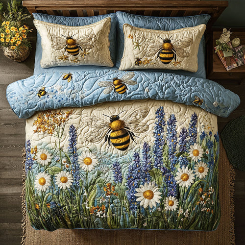 Bee Sunlit Pollen Trails WU1103030CL Duvet Cover Set