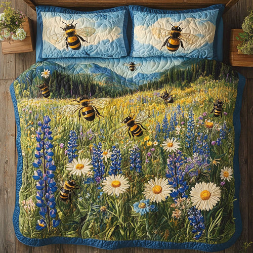 Bee Sunlit Pollen Trails WU1103032CL Duvet Cover Set