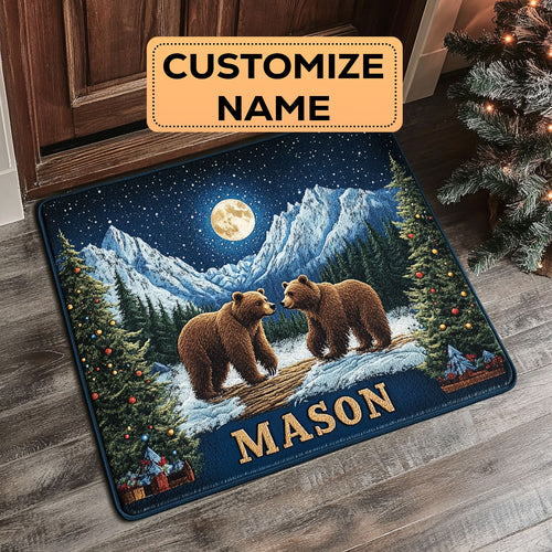 Winter Bear CW1808011CL Personalized Doormat