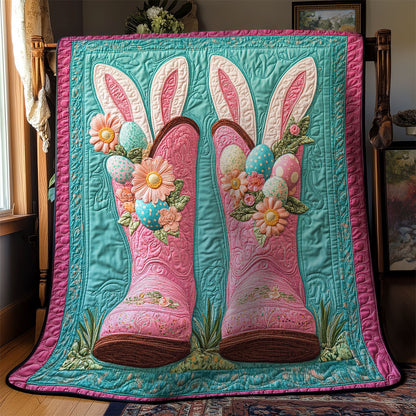 Easter Bunny Boots WY1703114CL Quilt