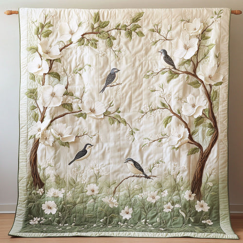 Bird Serenade Of The Magnolia Grove WU1303004CL Quilt