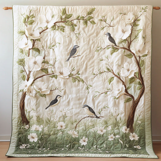 Bird Serenade Of The Magnolia Grove WU1303004CL Quilt