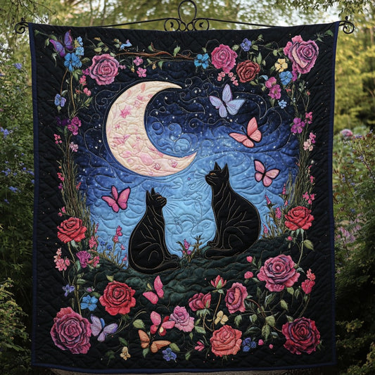 Black Cat Starry Night WU1401071CL Quilt